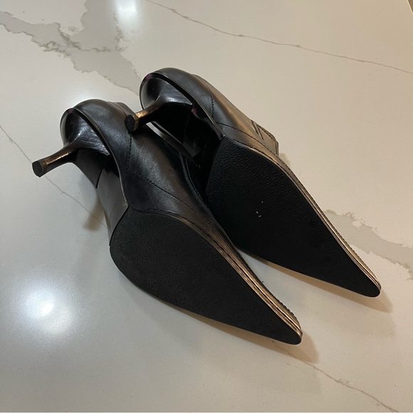 Leather Aldo pointed kitten heel shoes - Picture 7 of 10